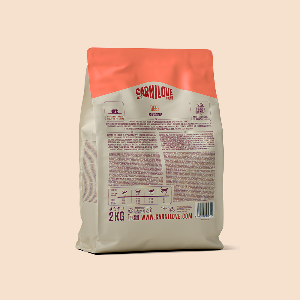 Carnilove True Fresh Beef for Kittens Dry Cat Food 2kg